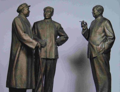 景区毛主席周恩来朱德伟人铜雕 毛泽东博鱼网页版