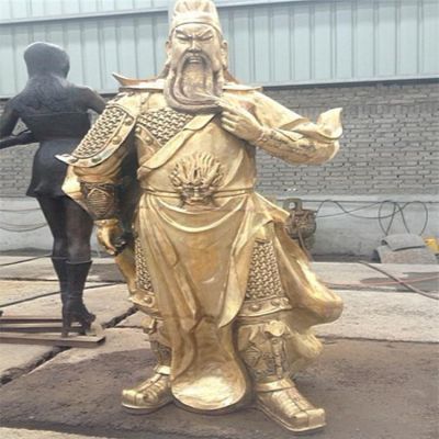 黄铜喷金烤漆大型关公博鱼网页版