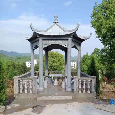 庭院公园花岗岩单层 古建中式凉亭摆件