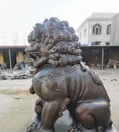 铜雕广场大型狮子博鱼网页版