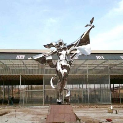 镜面不锈钢户外景观抽象人物博鱼网页版