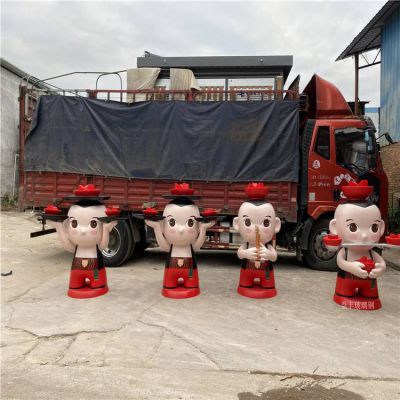 玻璃钢公仔人物博鱼网页版 料理店吉祥物卡通博鱼网页版