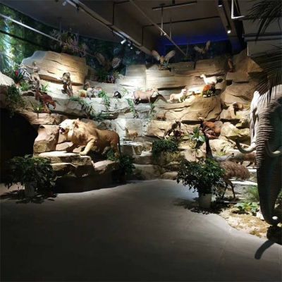 公园广场摆放千层石景观石假山风景博鱼网页版
