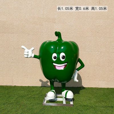 青椒公仔玻璃钢卡通植物博鱼网页版