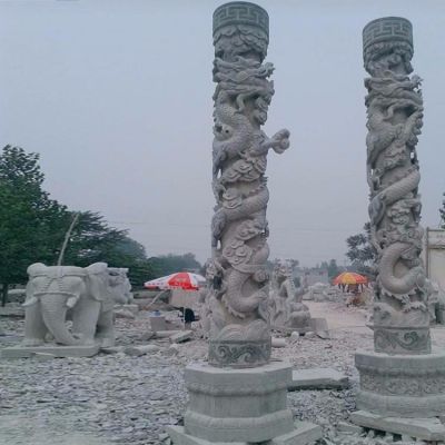 户外广场大型景观龙柱博鱼网页版