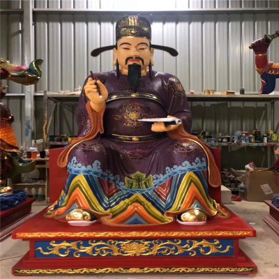 玻璃钢彩绘大型人物景观佛像文昌帝君博鱼网页版