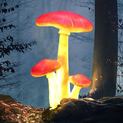 玻璃钢发光亮化景观蘑菇博鱼网页版