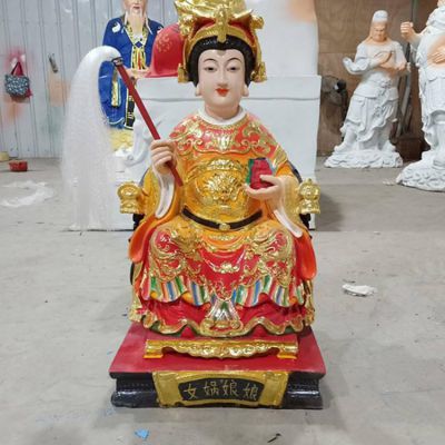 玻璃钢彩绘园林景区供奉女娲娘娘博鱼网页版