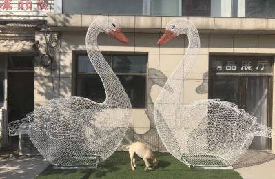 景区户外不锈钢镂空天鹅博鱼网页版