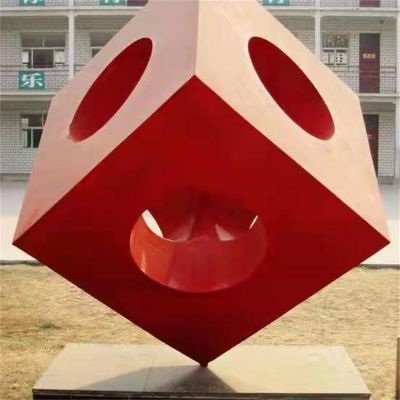 城市广场不锈钢抽象创意彩绘大型户外景观博鱼网页版