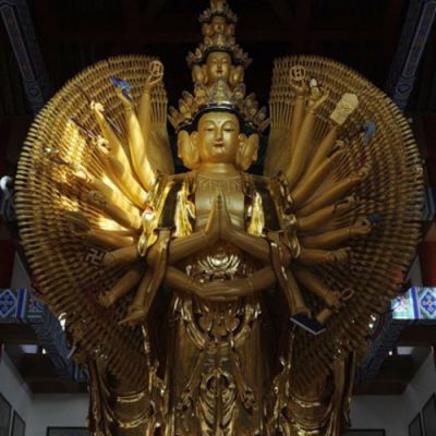 宗教寺庙大型铜雕千手观音博鱼网页版
