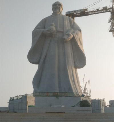 汉白玉孔子名人雕像 校园公园大型摆件