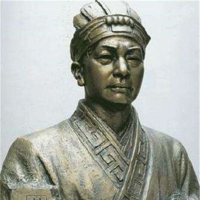 景点摆放玻璃钢仿铜古代名人雕像