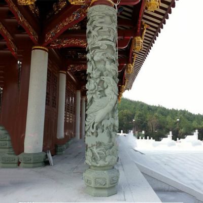 景区别墅景观浮雕大理石石雕龙柱博鱼网页版