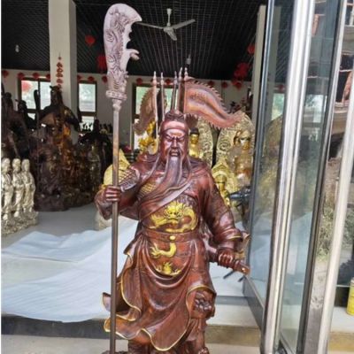 家用玻璃钢仿铜拿刀的关公博鱼网页版