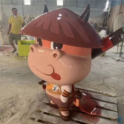 玻璃钢卡通户外园林景观小牛博鱼网页版