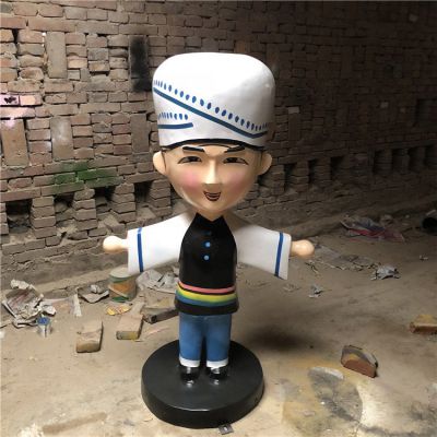 景区摆放玻璃钢卡通少数民族人物公仔博鱼网页版
