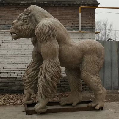 玻璃钢仿铜景观动物园猩猩博鱼网页版
