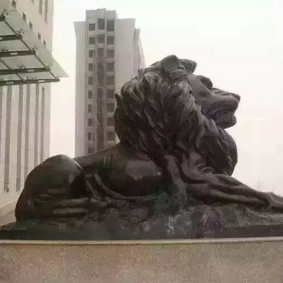 法院大型仿真动物不锈钢仿铜狮子博鱼网页版