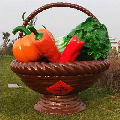 玻璃钢果篮，蔬菜瓜果篮子