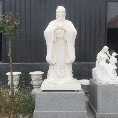 大理石石雕校园立式孔子博鱼网页版