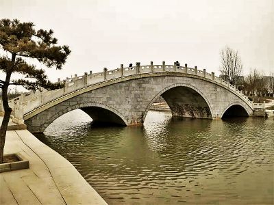 公园景观石桥大理石栏杆