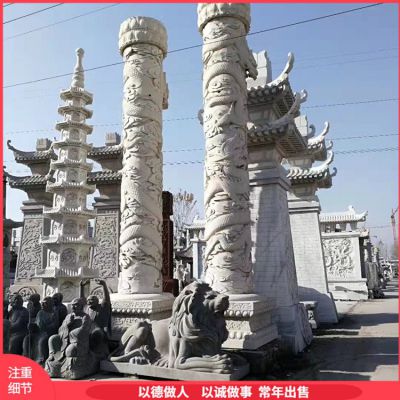大理石石雕园林景观文化柱博鱼网页版