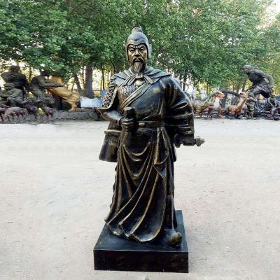 初唐名将历史著名人物李靖玻璃钢仿铜博鱼网页版像