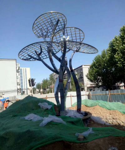 庭园广场不锈钢镂空树景观摆件博鱼网页版