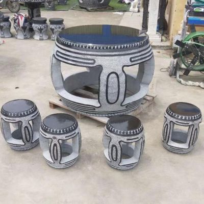 青石石雕家居空心石桌石凳博鱼网页版