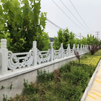 花园围墙大理石雕刻花纹栏杆