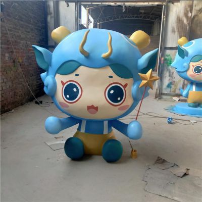 玻璃钢卡通园林景观卡通公仔摆件