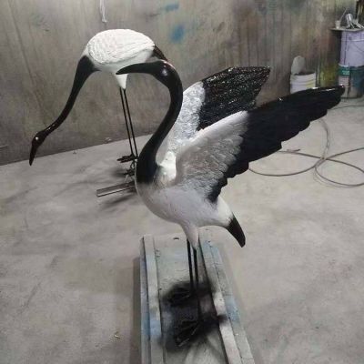 池塘玻璃钢仿真丹顶鹤博鱼网页版