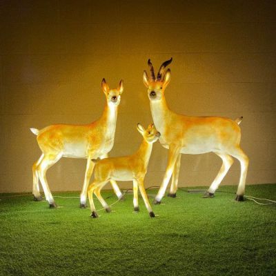 玻璃钢仿真夜晚发光照明动物博鱼网页版