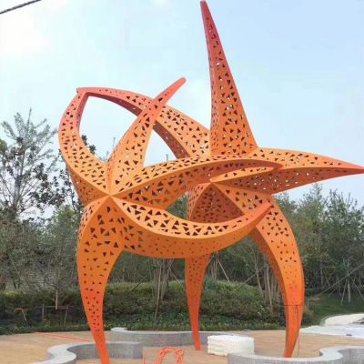 不锈钢户外园林景观抽象五角星博鱼网页版