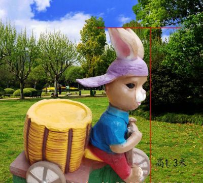 森林一只抽象树脂彩绘兔子博鱼网页版