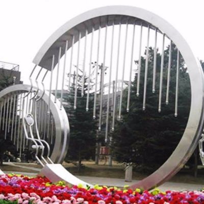 不锈钢几何创意金属拉丝圆环博鱼网页版