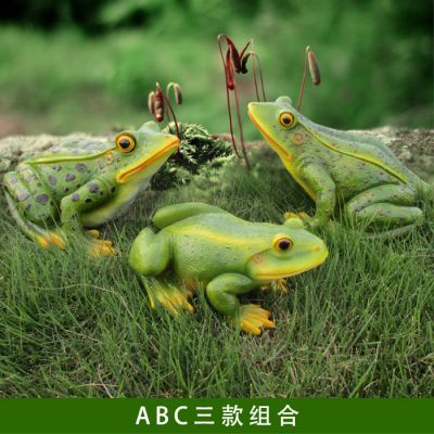 公园三只玻璃钢仿真青蛙博鱼网页版