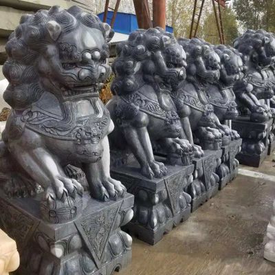祠堂寺庙仿古青石石雕家用麒麟博鱼网页版