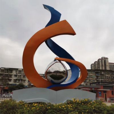 校园不锈钢喷漆创意艺术景观博鱼网页版