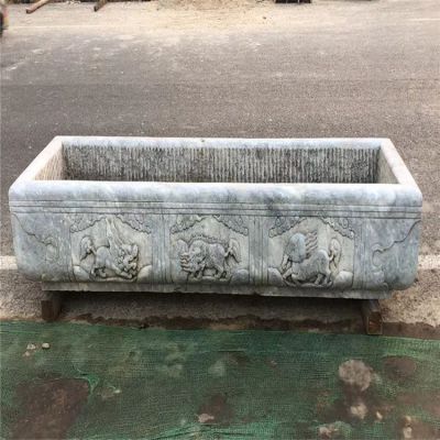 园林水景 雕刻老石槽 户外摆件仿古石槽博鱼网页版