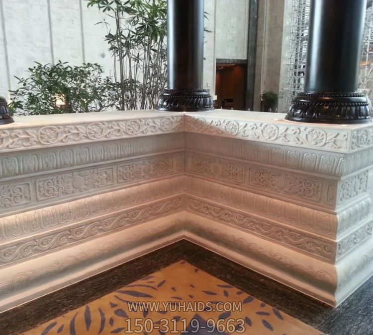 寺院宗祠石雕须弥座 汉白玉浮雕佛像底座博鱼网页版