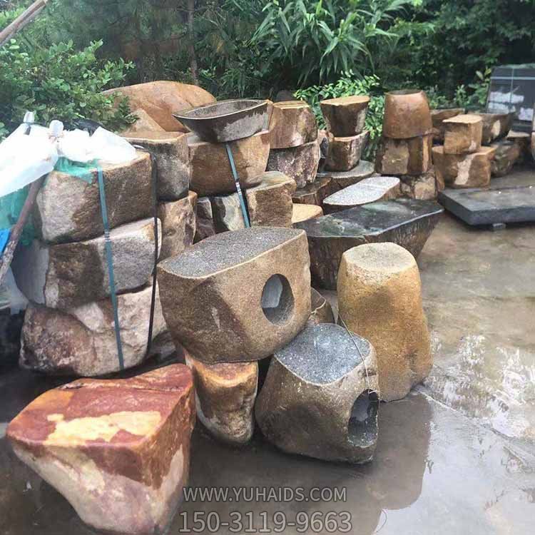 景观石坐凳洗衣池庭院景观装饰摆件博鱼网页版