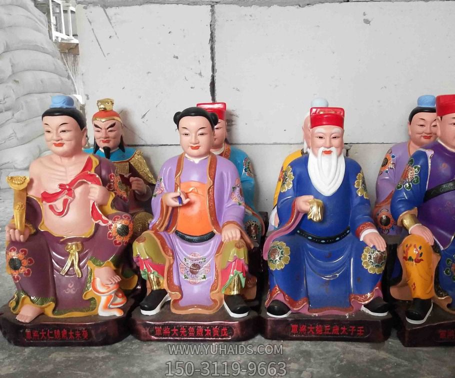玻璃钢彩绘寺庙供奉神佛人物景观太岁博鱼网页版