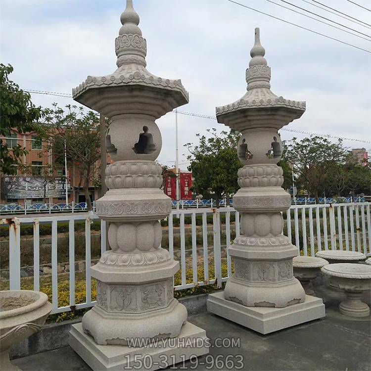 青石雕刻大型寺院摆放石头宝塔 博鱼网页版