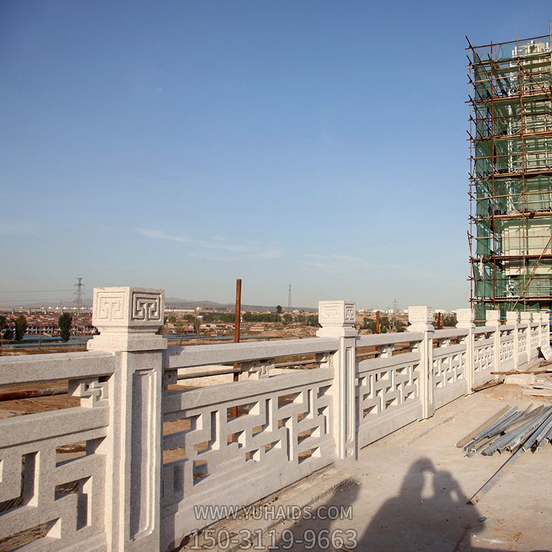 景区汉白玉镂空浮雕栏杆石雕装饰博鱼网页版