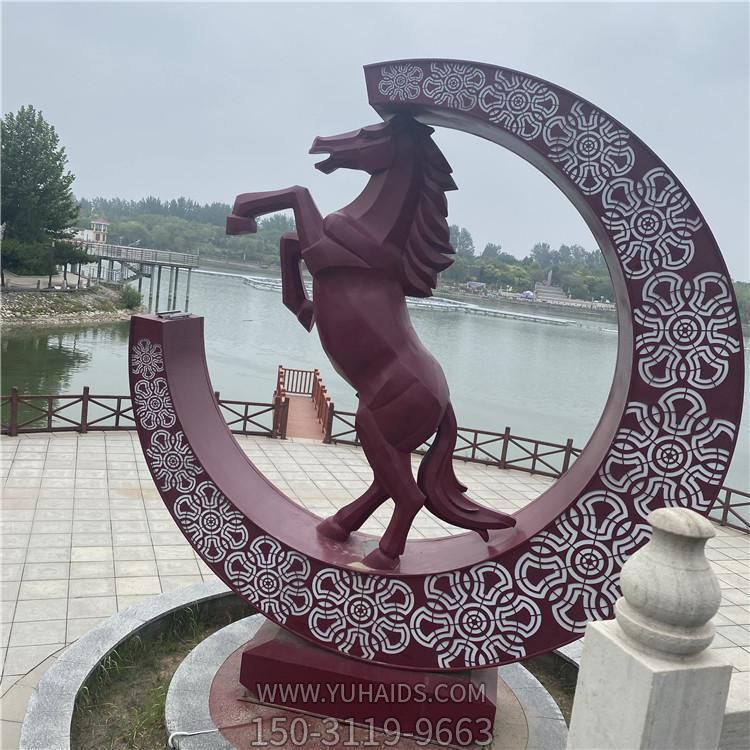 户外公园创意玻璃钢马博鱼网页版