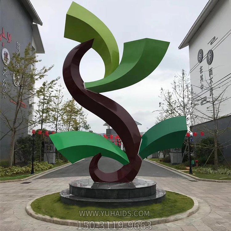 小区别墅不锈钢几何创意景观博鱼网页版