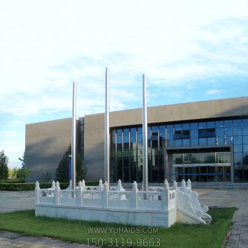 企业大型石雕广场升旗台博鱼网页版