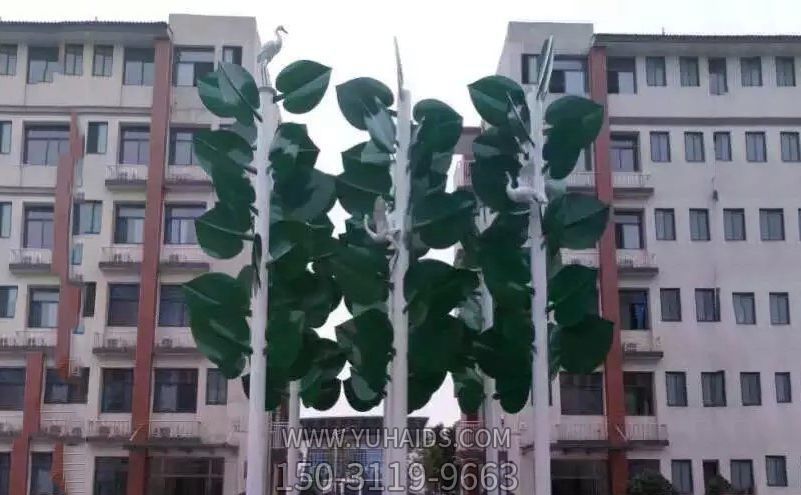 不锈钢绿色树叶小区景观博鱼网页版